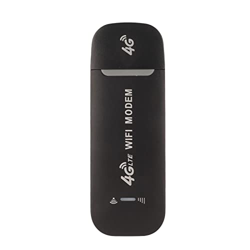 Lazmin112 USB-WLAN-Router, Mobiler 4G-LTE-Hotspot, Mobiler WLAN-Router, Tragbares WLAN-Modem, Unterstützt 10 Benutzer, Unterstützt B1/B3/B5 FDD B1 3G WCDMA von Lazmin112