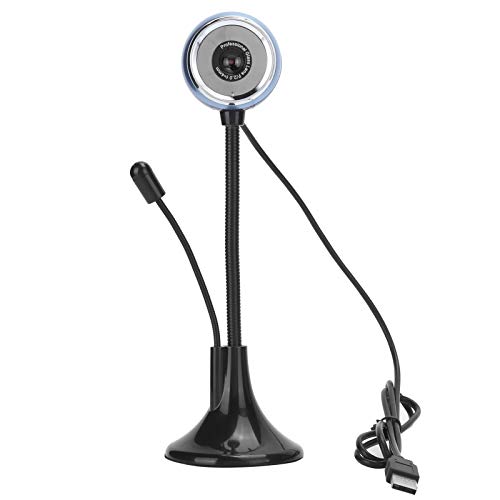 Lazmin112 USB-Webcam, 480P HD 360 Grad Drehbare Mikrokamera mit Mikrofon, Plug & Play, Unterstützung für Windows XP / 7/8/10, für MOS, für Android 4.0 und Höher von Lazmin112
