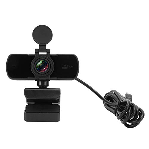 Lazmin112 Webcam mit Mikrofon, 2K 1440P HD USB-Computerkamera, 360-Grad-Drehung, Verwendet für Streaming, Live-Übertragung, Videokonferenz (pc-05) von Lazmin112