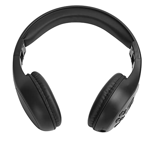 Lazmin112 Wiederaufladbare Kabellose Kopfhörer, Bluetooth-Over-Ear-Kopfhörer Faltbares Headset Headset Bluetooth-Kopfhörer Faltbare Karte Mobiles Musikspiel Kopfhörer für Den Außenbereich(schwarz) von Lazmin112
