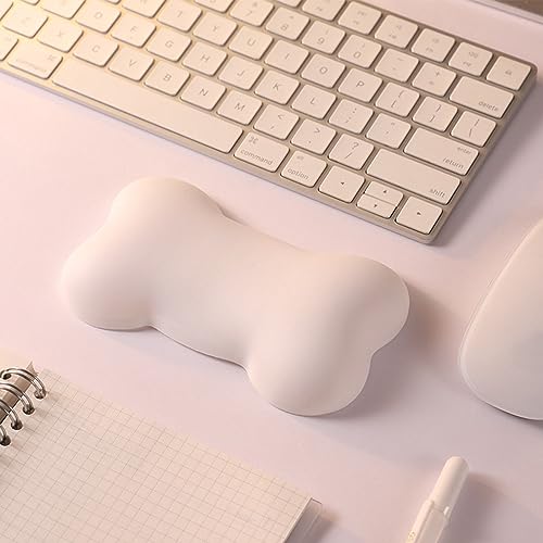 Lazmin112 wasserdichte Ergonomische Maus-Handgelenkauflage für die Arbeit zu Hause, Bequeme Tastatur-Handgelenkauflage, Multifunktionale Verwendung (White) von Lazmin112