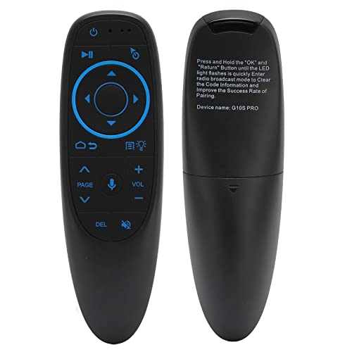 Luftfernbedienung mit Sprachfunktion, Multifunktions-TV-Fernbedienung für -System, Empfindlicher und Stabiler Betrieb, ABS-Gehäuse (G10S PRO BT) von Lazmin112