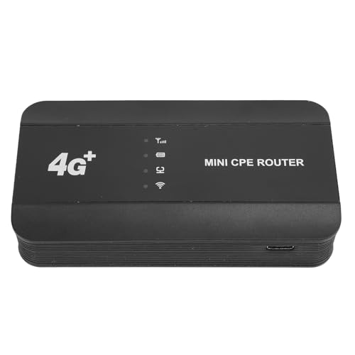 Mobiler Hotspot, 4G-LTE-Router mit SIM-Kartensteckplatz, RJ45-Typ-C-Anschluss, Bis zu 10 Benutzer, 300 Mbit/s Hochgeschwindigkeit, Tragbarer Reiserouter für Privatunternehmen, von Lazmin112