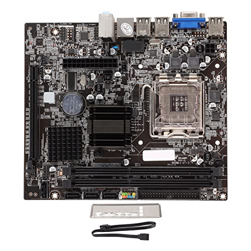 Motherboard M ATX Dual Channel DDR3 Desktop-Computer-Motherboard mit Schneller Übertragungsgeschwindigkeit, Computerkomponenten Unterstützt 771/775-Pin-CPU von Lazmin112