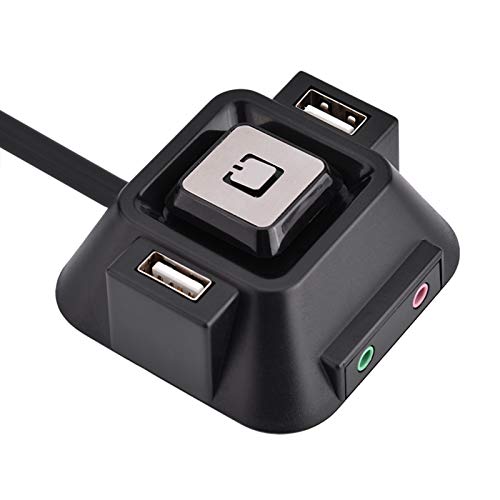 PC-Switch, Desktop-pc-gehäuseschalter 1,55 Meter Länge Dual-USB-anschlüsse Power Reset-Taste Unterstützung Für Audio-mikrofonanschlüsse Für Internetcafés, Familien, Unternehmen PC-Switch, Desktop-pc-gehäuseschalter 1,55 Meter Länge Dual-USB-anschlüsse Power Reset-Taste Unterstützung Für Audio-mikrofonanschlüsse Für Internetcafés, Familien, Unternehmen von Lazmin112