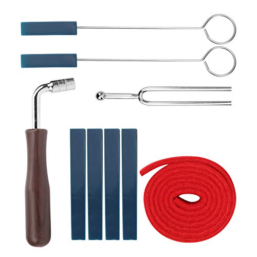 Piano Tuning Set Tool, Professionelles Piano Tuning Kit, Mutes Wrench Gabelhebel Filz Temperament Strip Kits Reparaturzubehör, für Piano Tuning mit Tuner von Lazmin112