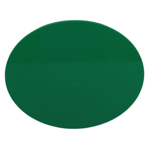 Plattentable Matte, Eng Definierter Bass HiFi Rekordplatte Slipmat Acrylbillig für 12 -Zoll -Plattenspieler (Green) von Lazmin112