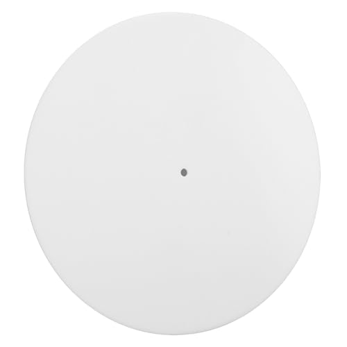 Plattentable Matte, Eng Definierter Bass HiFi Rekordplatte Slipmat Acrylbillig für 12 -Zoll -Plattenspieler (White) von Lazmin112