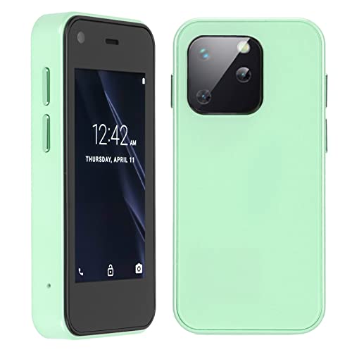 SOYES XS13 Telefon, 2,5 Zoll Kleines -Smartphone, 1 GB RAM 8 GB ROM 5 MP,6.0, Dual-SIM GPS 3G, mit ABS-Material, für Familienfreunde (Green) von Lazmin112