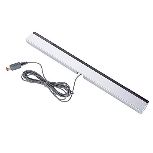 Sensorleiste, Infrarot-IR-Signalstrahl Sensorleiste Ergonomisch gestalteter kabelgebundener Empfänger mit Ständer für WII- und Wii U-Konsole von Lazmin112