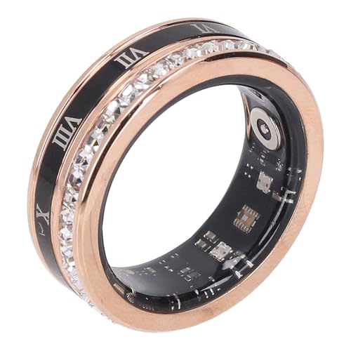 Smart Ring, Ring Zur Verfolgung Körperlicher Aktivität mit IP68 Wasserdicht, Unterstützt BT 5.1, App, Schrittzähler, Tragbarer Smart Ring Als Geburtstagsgeschenk (8) von Lazmin112