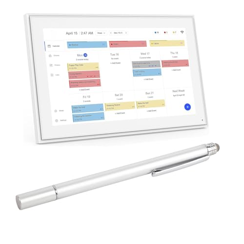 Stiftstift, Hochempfindlicher Touchscreen -Stift für Kalender, Tragbarer Ersatzschreibstift mit Professioneller Stabilität, 2 in 1 Dual -TIPP (Silver) von Lazmin112