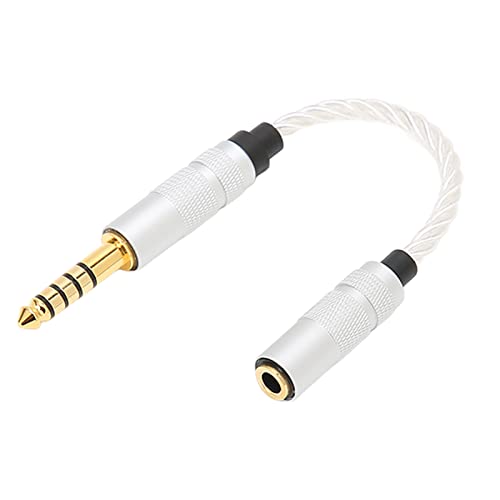 Symmetrischer Kabeladapter, 4,4 Mm Symmetrisches auf 3,5 Mm Stereokabel Premium-Klangqualität Stecker auf Buchse Kopfhörer-Adapterkabel Vergoldeter Stecker für NW‑ZX300A NW‑WM1A NW‑WM1Z PHA‑2A Player von Lazmin112