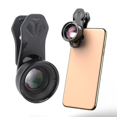 Telefonkamera -Objektiv, 10x -Makroobjektiv, Clip on Design, für die Telefonfotografie, mit Objektivdeckel, Tele -Clip, Tasche, Reinigungsstoff Telefonkamera -Objektiv, 10x -Makroobjektiv, Clip on Design, für die Telefonfotografie, mit Objektivdeckel, Tele -Clip, Tasche, Reinigungsstoff von Lazmin112