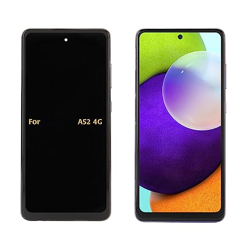 Touchscreen-Ersatz für Galaxy A52 4G, 6,5-Zoll-Organic-LED-Display-Digitizer-Baugruppe mit Fingerabdrucksensor, Hochwertige Reparaturwerkzeuge für A536 SM A525F (Lila) von Lazmin112