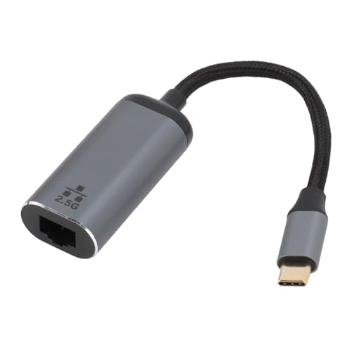 USB-C-auf-Ethernet-Adapter, Typ-C-auf-RJ45-Gigabit-Ethernet-Adapter, 2,5-Gbit/s-Gigabit-Ethernet-LAN-Netzwerkadapter, für Win/Android/OS X/Linux Laptop Tablet Phone von Lazmin112