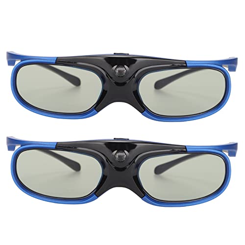 Wiederaufladbare 3D-Brille, 144 Hz DLP-Link, High Definition, Keine Geisterbilder, Leicht, Schnelle Verbindung mit DLP-Link-Projektor, Drehung des Linken und Rechten Auges von Lazmin112