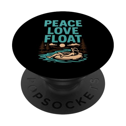River Float Peace Love Vintage Damen Sommer PopSockets Klebender PopGrip River Float Peace Love Vintage Damen Sommer PopSockets Klebender PopGrip von Lazy River Float Trips - River Tubing Accessories