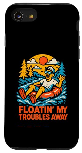 River Float Trip Floatin' My Troubles Away Vintage Damen Hülle für iPhone SE (2020) / 7 / 8 von Lazy River Float Trips - River Tubing Accessories