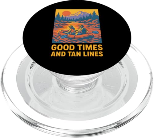 River Float Trip Good Times Damen Sommer-Top PopSockets PopGrip für MagSafe River Float Trip Good Times Damen Sommer-Top PopSockets PopGrip für MagSafe von Lazy River Float Trips - River Tubing Accessories