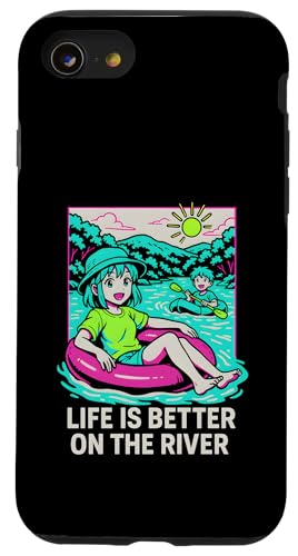 River Float Trip Life Better Vintage Damen Sommer Hülle für iPhone SE (2020) / 7 / 8 von Lazy River Float Trips - River Tubing Accessories