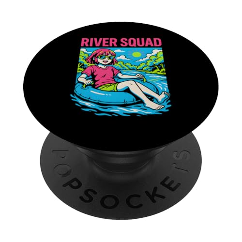 River Float Trip Squad Vintage Damen Sommer PopSockets Klebender PopGrip River Float Trip Squad Vintage Damen Sommer PopSockets Klebender PopGrip von Lazy River Float Trips - River Tubing Accessories