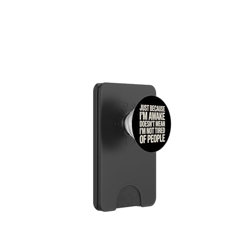Just Because I'm Awake Doesn't Mean My Brain Is Anti Social PopSockets PopWallet für MagSafe Just Because I'm Awake Doesn't Mean My Brain Is Anti Social PopSockets PopWallet für MagSafe von Lazy Teen Nap Lover Designs