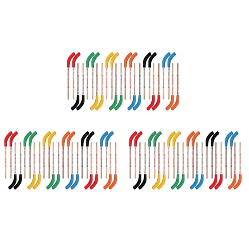 Lbvzxkad 72 Stück Hockey-Bleistifte und Radiergummis - Hockeyschläger-Sport-Motto-Partyzubehör, Lustige Coole Bleistifte für Hockey-Fans und Studenten von Lbvzxkad