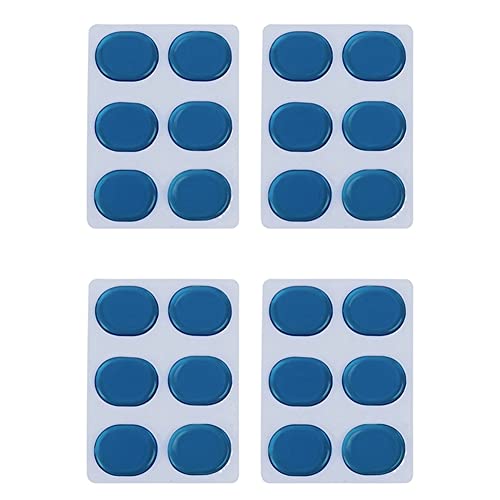 Lckiioy 24 Stück/Set Trommel Kit Schalldämpfer Aufkleber Silica Gel Aufkleber Trommel Dämpfer Gel Pads Snare Trommel Schalldämpfer Stumm Blau von Lckiioy