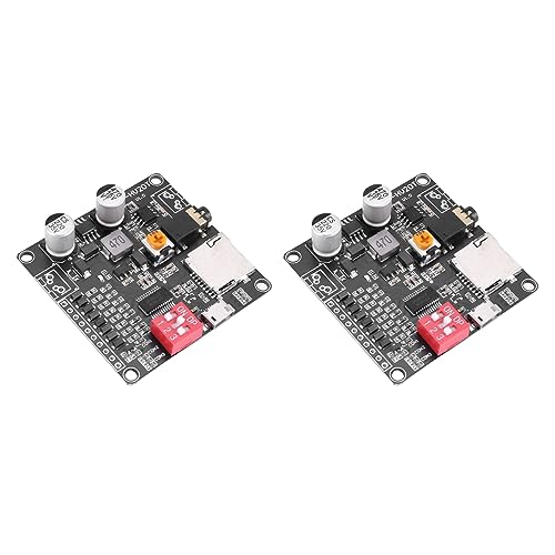 Lckiioy 2X DY-HV20T 12V / 24V-Netzteil10W / 20W Sprachwiedergabemodul Unterstützt Micro-SD-Karte MP3-Musik-Player für von Lckiioy