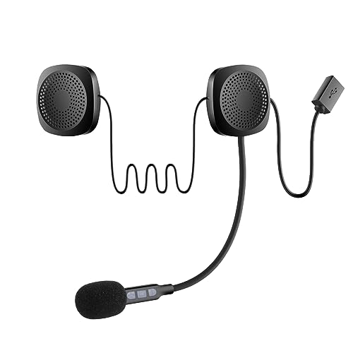 Lckiioy Kabelloses Bluetooth-Kopfhörer-Motorradhelm-Lautsprecher-Ohrhörer Freisprechanlage Mp3-Musikspieler Motorrad-Ersatzteile Zubehör von Lckiioy
