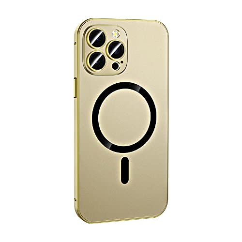 Lcmei Aluminium mit magnetischer Aufladung Metal Bumper Matte Case Cover für iPhone, Full Metal Phone Case,Alloy Magnetic Slim Case Kameraobjektivschutz für iPhone 14 Pro Max Lcmei Aluminium mit magnetischer Aufladung Metal Bumper Matte Case Cover für iPhone, Full Metal Phone Case,Alloy Magnetic Slim Case Kameraobjektivschutz für iPhone 14 Pro Max von Lcmei