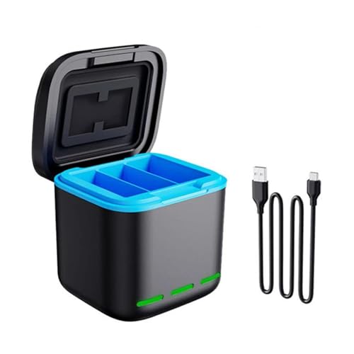 1 Setzen Sie Multi Battery Rapid Ladestation 3-Kanal Batterie Ladebox Hülle Für 9/10/11/12 Sportkamera 1 Setzen Sie Multi Battery Rapid Ladestation 3-Kanal Batterie Ladebox Hülle Für 9/10/11/12 Sportkamera von Ldabrye