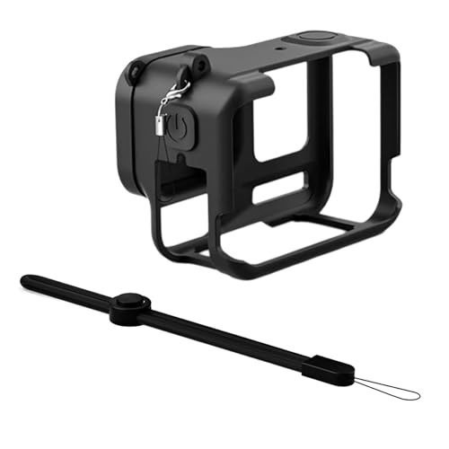 1 Setzen Sie Silikonschutzgehäuse Für Aktionskamera Mit Linsenschutz Und Verlorenes Prävention Lanyard Seil Schwarz 1 Setzen Sie Silikonschutzgehäuse Für Aktionskamera Mit Linsenschutz Und Verlorenes Prävention Lanyard Seil Schwarz von Ldabrye