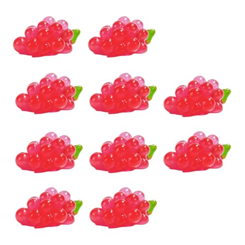 10pcs Leuchtende Trauben Perlen Glühende Fruchtminiaturen Harz Trauben Perlen Für Schmuckherstellung Und Schlüsselbundwerk 10pcs Leuchtende Trauben Perlen Glühende Fruchtminiaturen Harz Trauben Perlen Für Schmuckherstellung Und Schlüsselbundwerk von Ldabrye