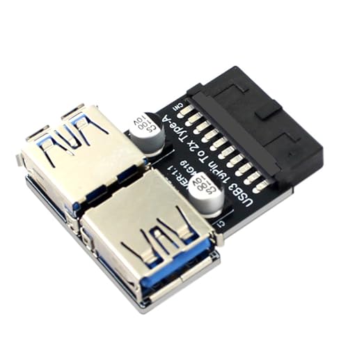 20/19pin Motherboards Zum Doppel USB3.0 EIN Typ Female Adapter Connectors Box Header Schlitzadapter Horizontaler Headeradapter 20/19pin Motherboards Zum Doppel USB3.0 EIN Typ Female Adapter Connectors Box Header Schlitzadapter Horizontaler Headeradapter von Ldabrye