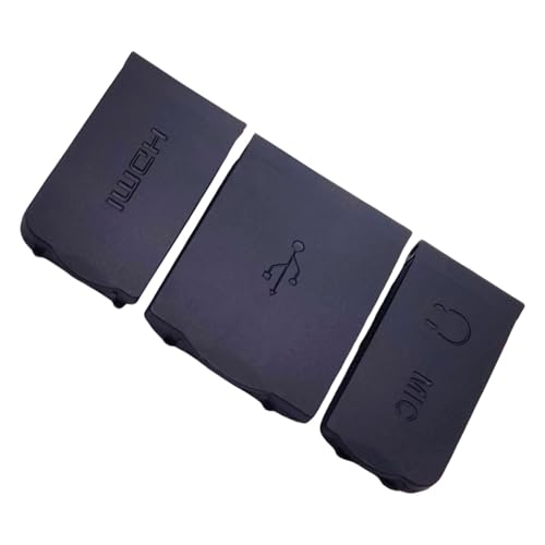 3 x DSLR-Kamera-Schmutz-USB/Mikrofon-Schnittstellen, Schutzkappen für D810, verhindert Wasserschäden 3 x DSLR-Kamera-Schmutz-USB/Mikrofon-Schnittstellen, Schutzkappen für D810, verhindert Wasserschäden von Ldabrye