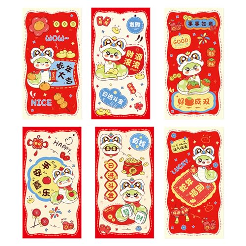 30 Count 2025 Schlange Zodiacs Rötung Umschläge Für Die Chinesische Neujahrsfeier Praktische Frühlingsfestival Geldtaschen von Ldabrye