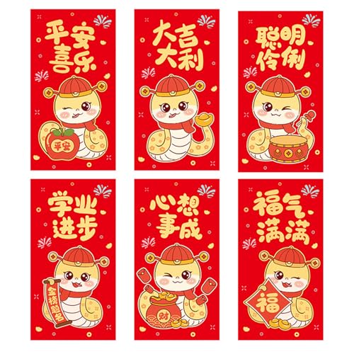 30 Count 2025 Schlange Zodiacs Rötung Umschläge Für Die Chinesische Neujahrsfeier Praktische Frühlingsfestival Geldtaschen von Ldabrye