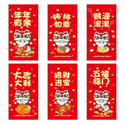 30 Count 2025 Schlange Zodiacs Rötung Umschläge Für Die Chinesische Neujahrsfeier Praktische Frühlingsfestival Geldtaschen von Ldabrye