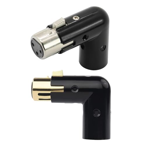 3Pin Männlich Bis Weiblicher Rechtwinkelter Auditorischer Adapter Für Live Auftritte Und Studioaufnahmen 3Pin Männlich Bis Weiblicher Rechtwinkelter Auditorischer Adapter Für Live Auftritte Und Studioaufnahmen von Ldabrye