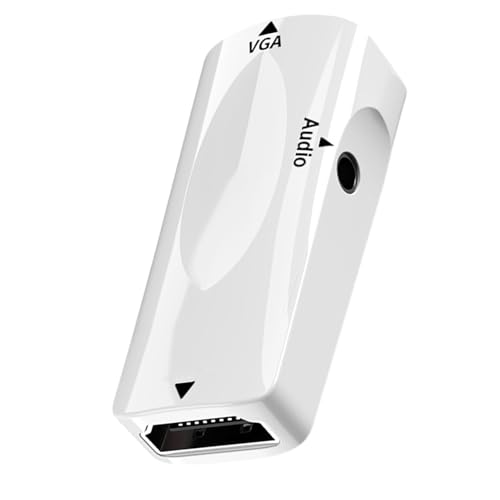 HDTV-auf-VGA-Adapter-Anschlüsse, 1080p, Video-Ausgang mit 3,5 mm, für Spielekonsolen und Blu-Ray-Player von Ldabrye