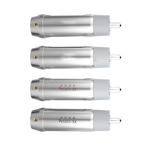 High Fidelitys Silver Music Plugs Schraubte Musik Männlicher Stecker Adapter Für Verstärker Und Lautsprecher Authentischer Sound von Ldabrye