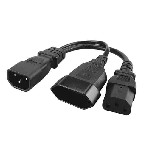 IEC320 C14 Bis EU4.0mm +IEC320 C13 Stromversorgungsanbieter Kabel Männlich Zu Weiblichen Steckern Kabelumwandlungsdrahtlinie Schwarz von Ldabrye