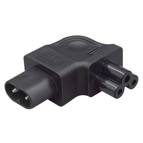 IEC320 C8 Bis 3prong Power Plug Adapter Rechtwinkeler Männlicher Bis Weiblicher Stecker IEC320 C8 Bis 3prong Power Plug Adapter Rechtwinkeler Männlicher Bis Weiblicher Stecker von Ldabrye
