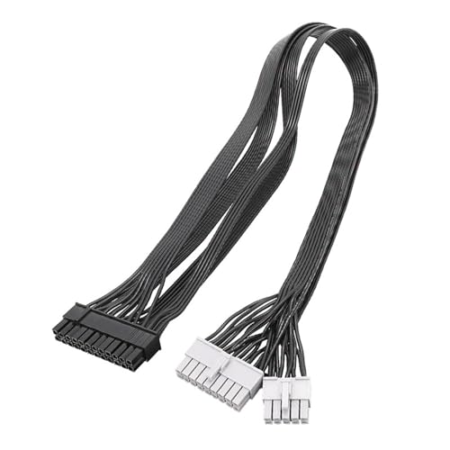 Ldabrye 12VHPWR Strommodularkabel Für GXTX Lüfterloses Grafikkartenmodulkabel Flachkabel 24Pin Bis 18Pin 10Pin Grauer Kopf von Ldabrye