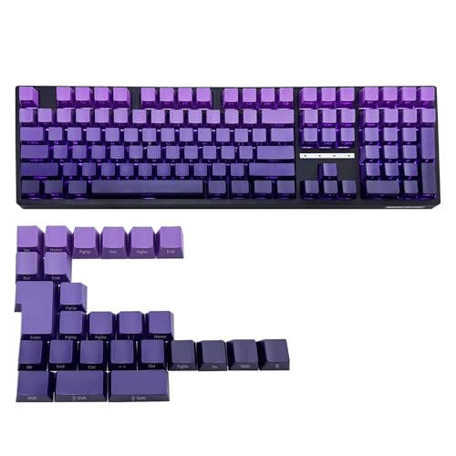 Ldabrye 134 Purplee Farbverläufe Originalhöhen Tastenkappen Seitendruck Hintergrundbeleuchtung Farbsublimations Tastenkappe Für Mechanische Tastaturen von Ldabrye