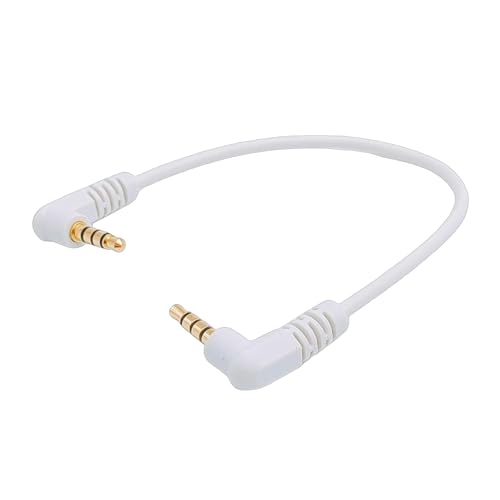 Ldabrye 20 Cm 3 5 Mm Hörkabel Mit 4 Segmentanschlüssen Doppelwinkelverbessere Für Den Linken/rechten Kanal Und Mikrofone von Ldabrye