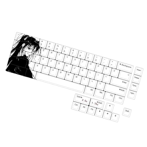 Ldabrye 75PCS Dye Subbed Tastenkappen Original Höhe Upgrades Tastatur Eingabe Für Mechanische Tastatur Keycap Ersatz von Ldabrye