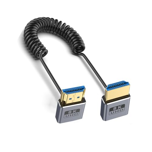 Ldabrye Dünngewickelte 8K60Hz 2.1 Videokabel 48 Gbit/S Mit Federdesign Verbessert Die Flexibilität Und Langlebigkeit 70 Cm 27 56 Zoll Ldabrye Dünngewickelte 8K60Hz 2.1 Videokabel 48 Gbit/S Mit Federdesign Verbessert Die Flexibilität Und Langlebigkeit 70 Cm 27 56 Zoll von Ldabrye